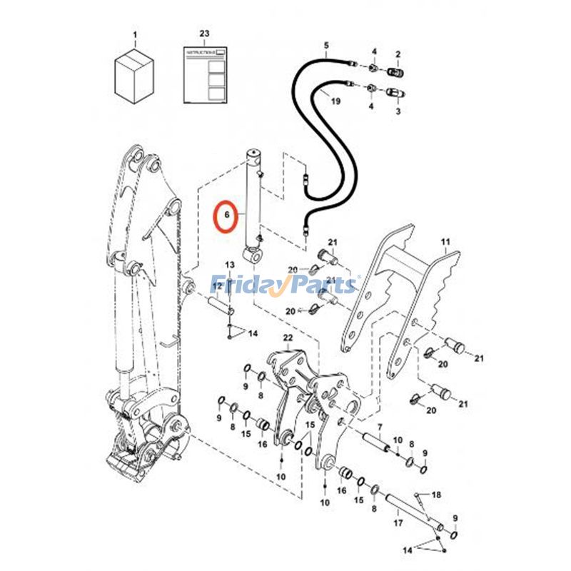Hydraulic Tilt Cylinder in Stock in China