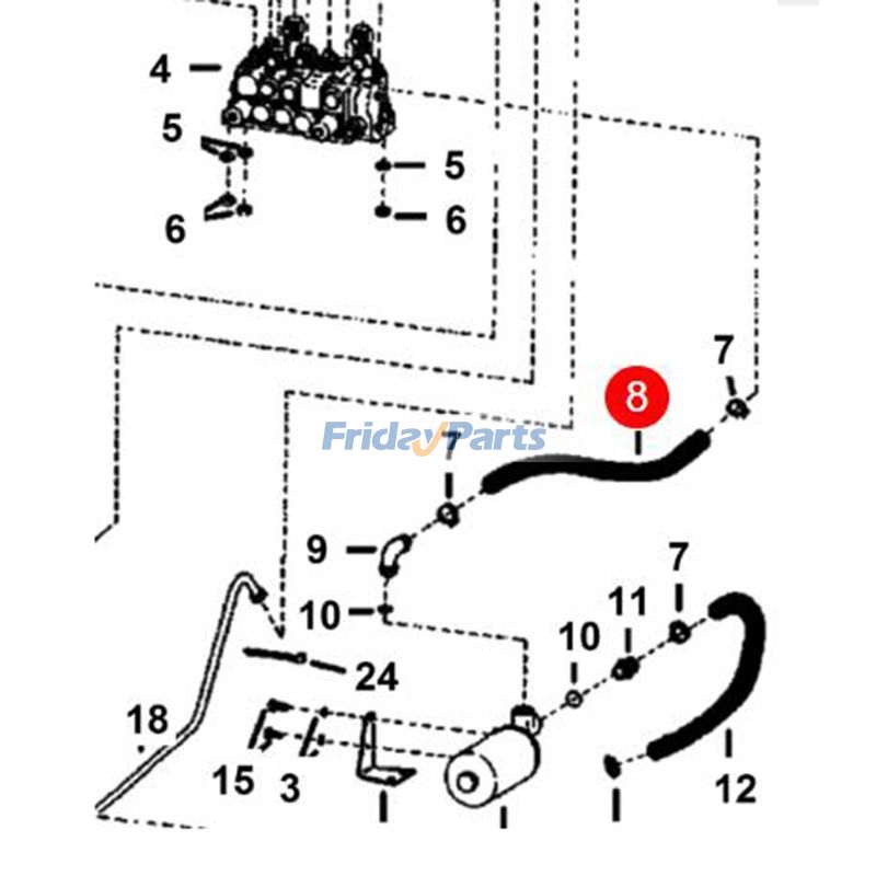 Hydrostatic Hose (Sold By The Foot) for Excavator