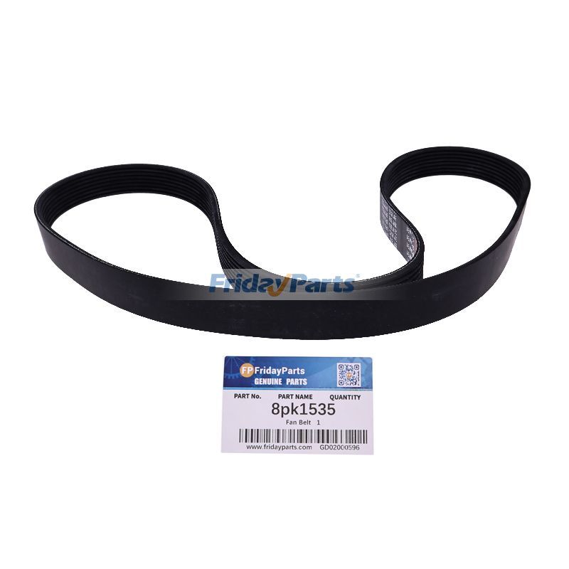 For Hyundai Excavator R300-5 Fan Belt 8pk1535