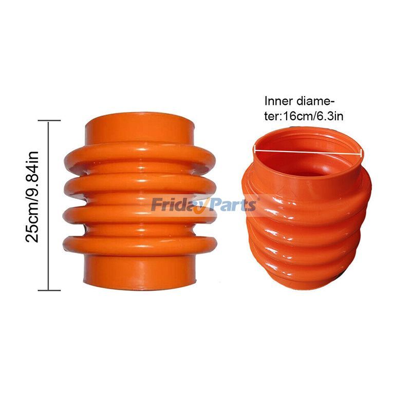 ID 160mm H 250mm Orange Bellow for Mikasa Tamping Rammer MT74F for Others