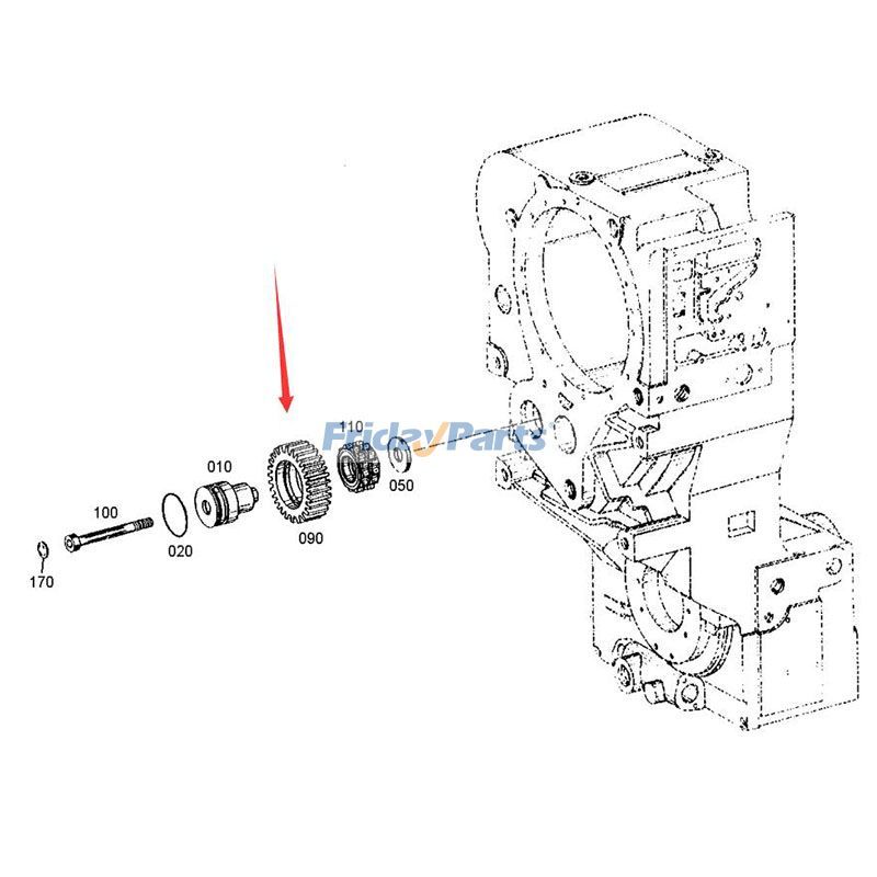 Boîte de vitesses de transmission à engrenages librespour Tracteur,Autres Équipements de Construction