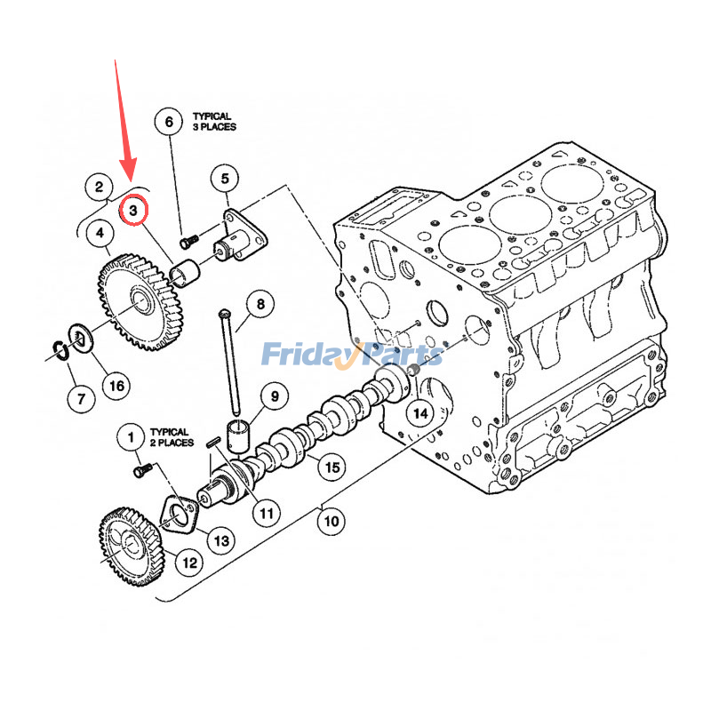 Idle Gear Bushing for Engine,Excavator,Loader,Heavy-Duty UTV