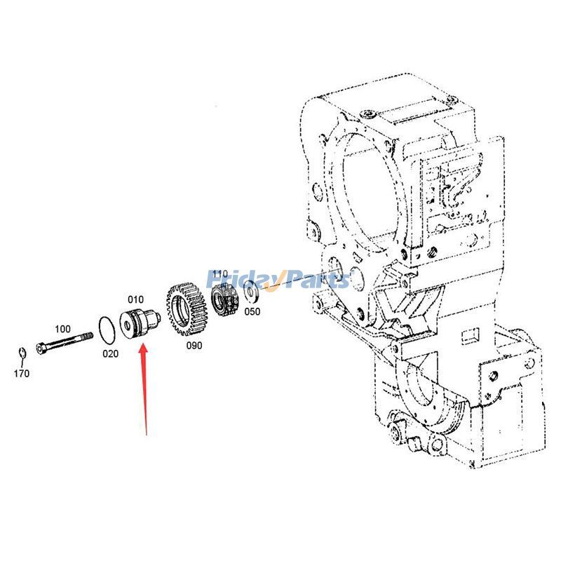 FridayParts Leerlaufradwelle Getriebe