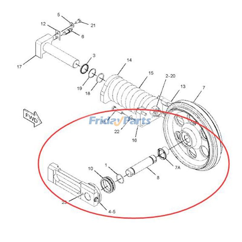Idlererpillar CAT 304C 305C 305D For CAT Excavator
