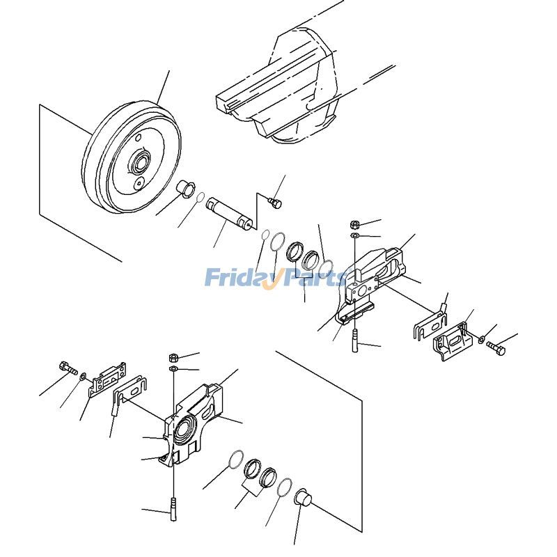 Idler Assembly 14X-30-00470 for Komatsu Crawler Dozer D65EX-16