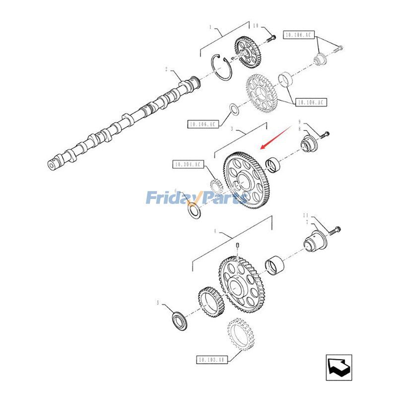 Idler Gear for Excavator