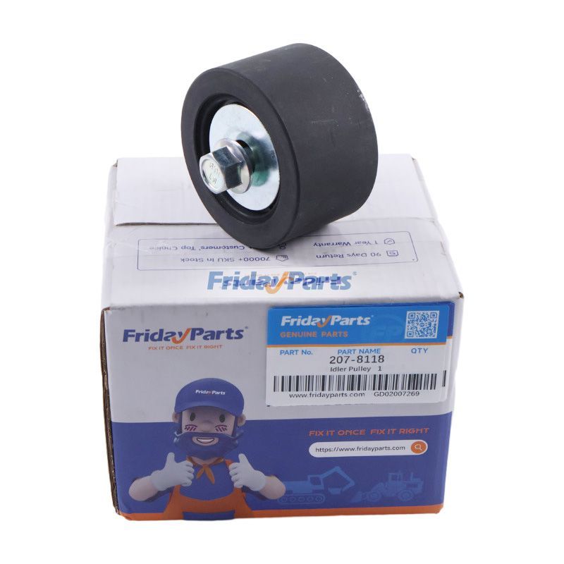 Idler Pulley 207-8118 for Caterpillar CAT Engine C11 C13 C7 C9 Loader 966H 972H 980C 980K 980M 982M