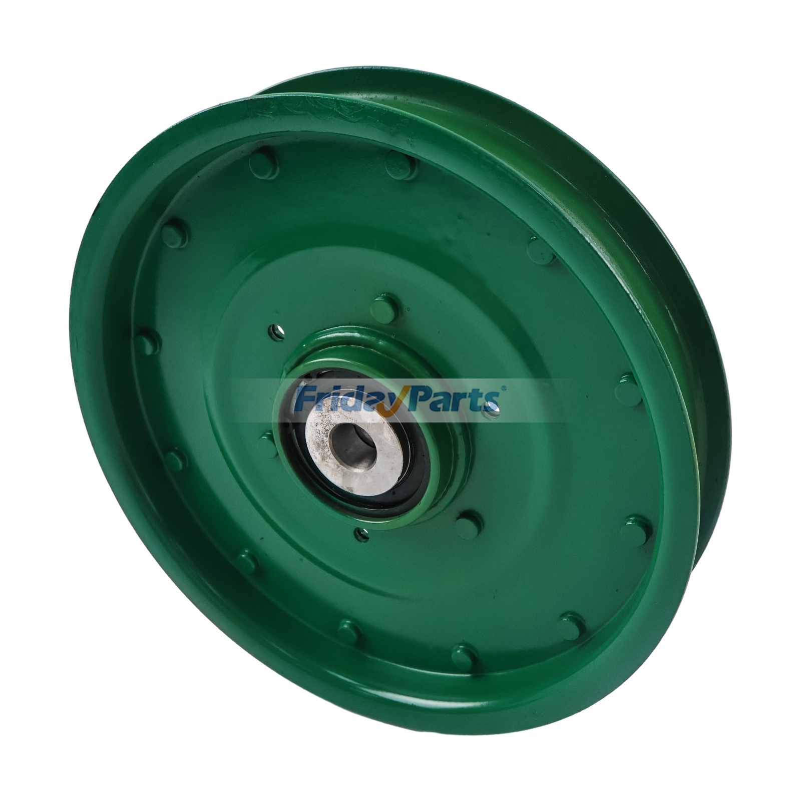 Poulie de renvoi AH94450 AN220598 pour moteurs John Deere 6068, 6125, 6090, 6081, 6135 et moissonneuses-batteuses 2054, 2056, 2058, 2064, 2066, 6602, 6610, 6620, 6622, 6650, 6710, 6750 et 9680