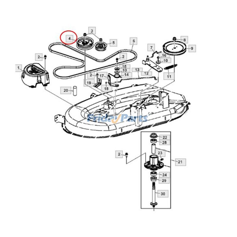  Idler Pulley For JOHN DEERE