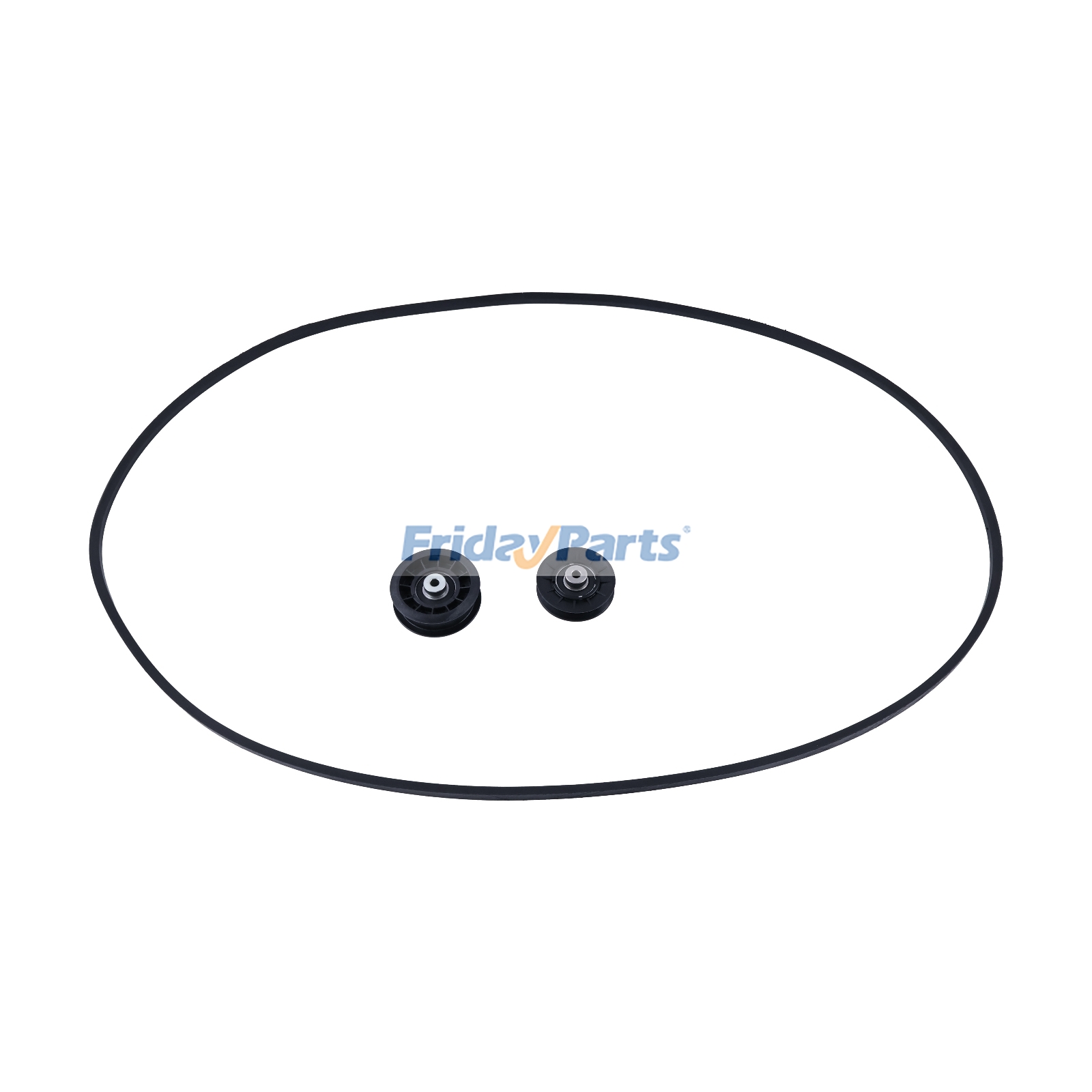 FridayParts Idler Pulley Kit with Hydro Transmission Drive Belt