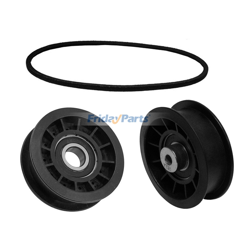 Idler Pulley Kit with Hydro Transmission Drive Belt for John Deere Lawn Tractor LT180 LT190