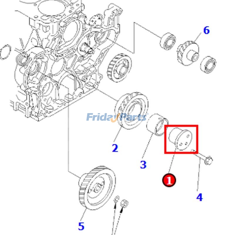 Idler Shaft for Engine,Excavator,Forklift,Loader