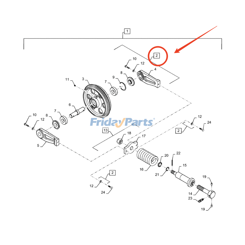 Front Idler for Excavator