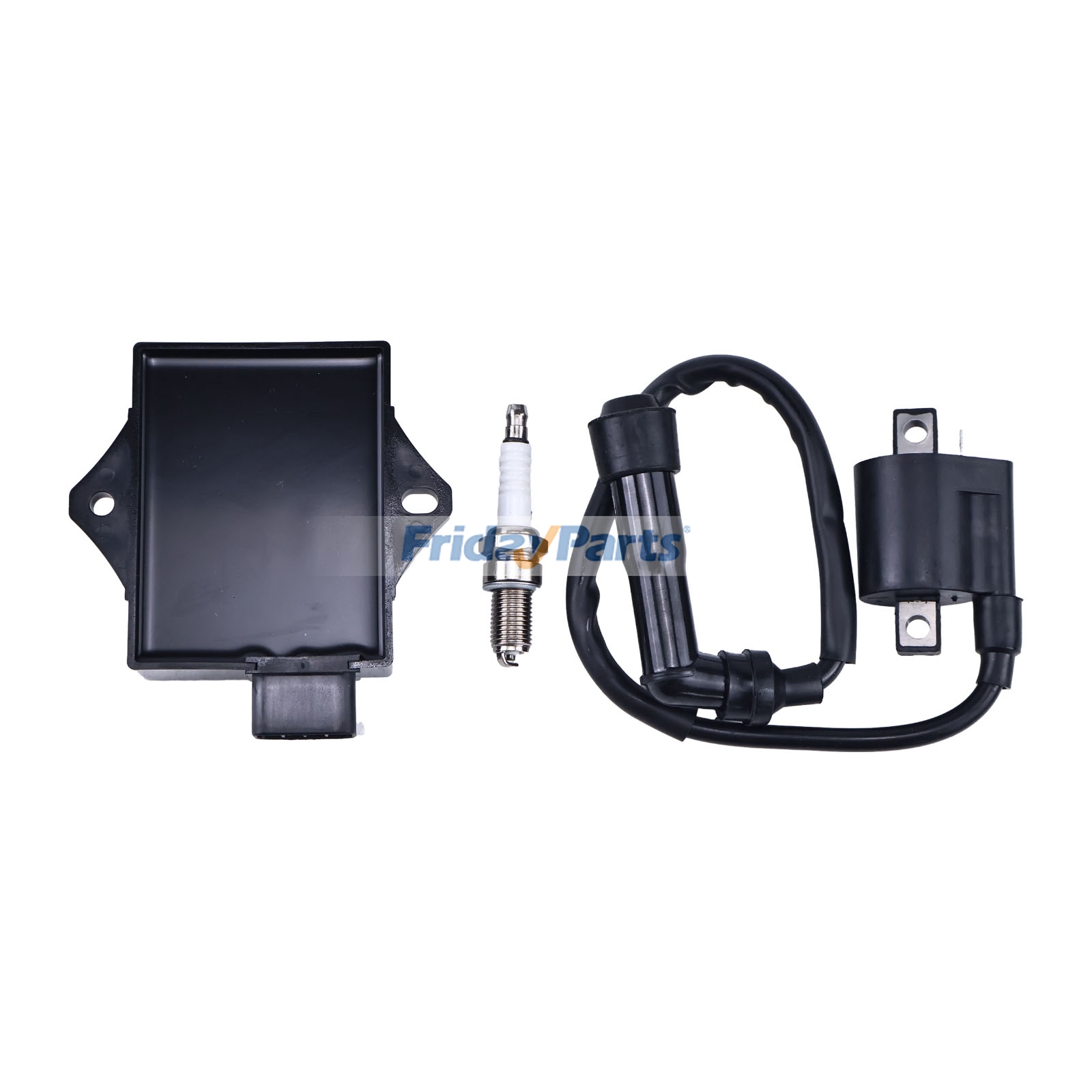 Bobina de ignição CDI Box Vela de ignição 4XE-85540-00-00 para Yamaha Bear Tracker 250 YFM250X 2001-2004 FridayParts