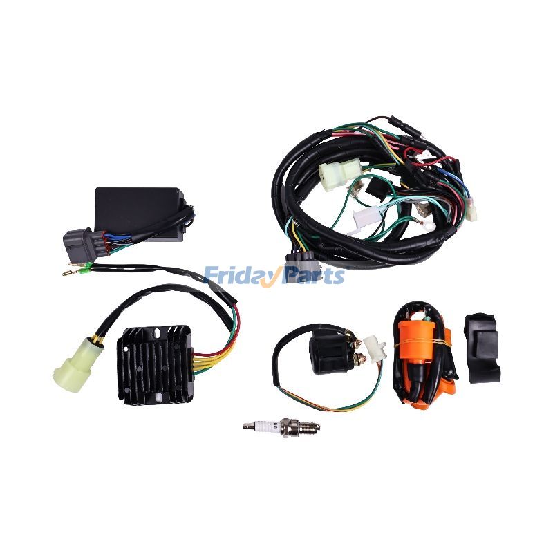Faisceau de câbles CDI Bobine d'allumage Régulateur Relais FourTrax 300pour VTT/UTV