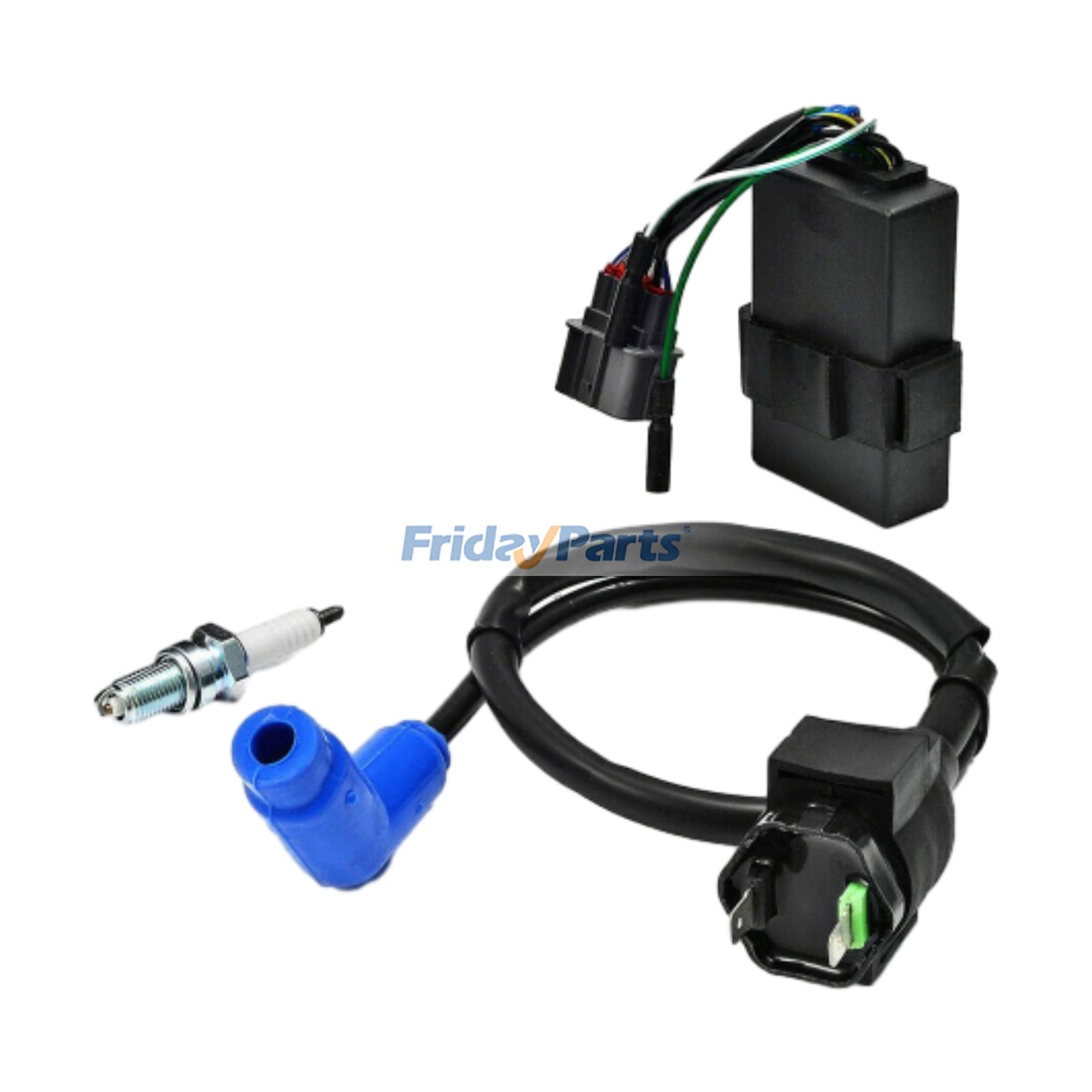 Bobina de encendido y bujía CDI para Honda Rancher 350 TRX350FE TRX350TM TRX350TE 2000-2005