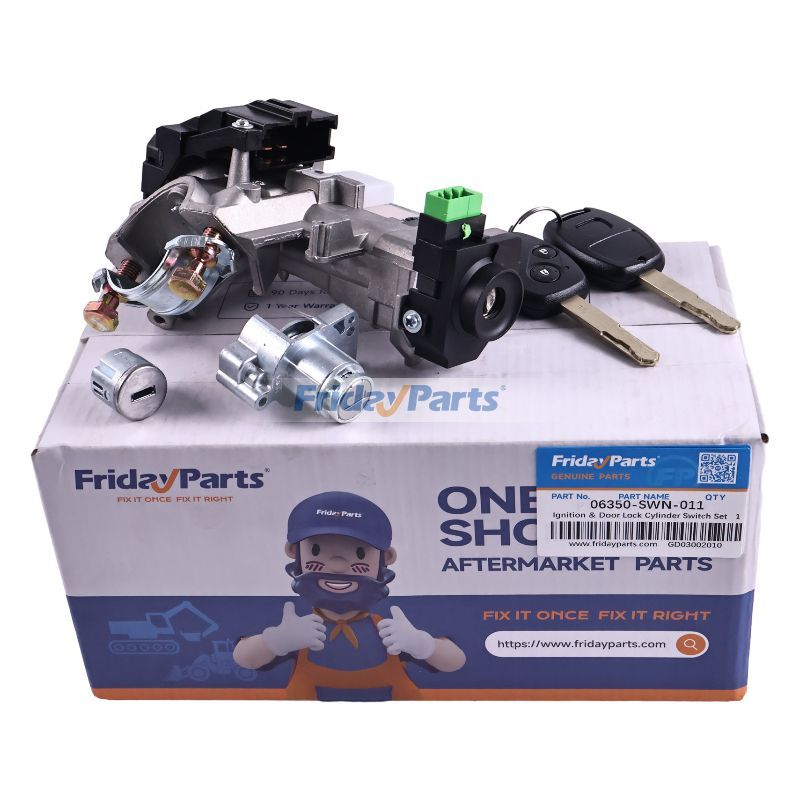 Ensemble de commutateurs de cylindre de verrouillage de porte et d'allumage 06350-SWN-011 pour Honda CR-V 2007-2011