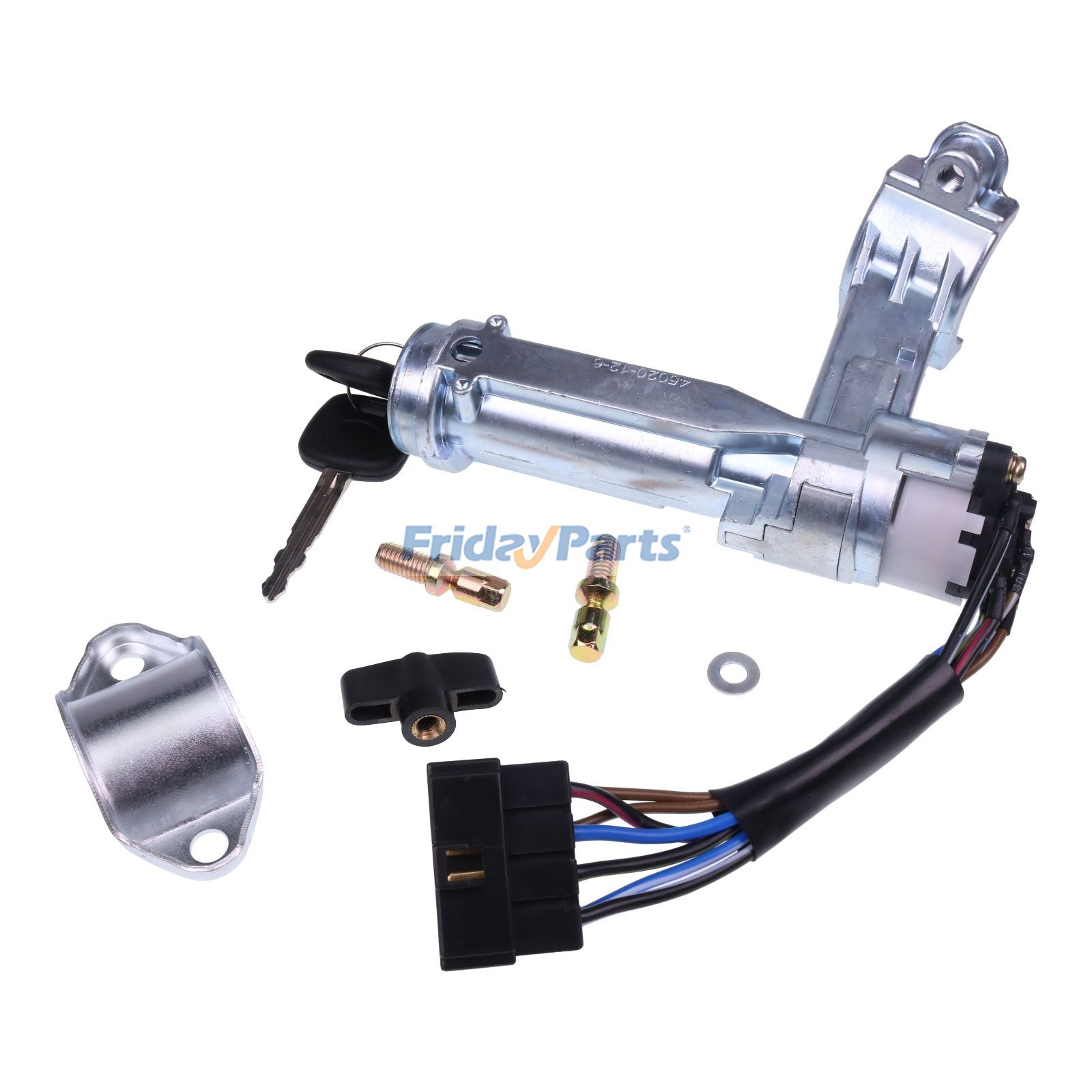 Cilindro de cerradura de puerta de encendido con 2 llaves 45020-12-6 para Toyota Corolla 1988-1992