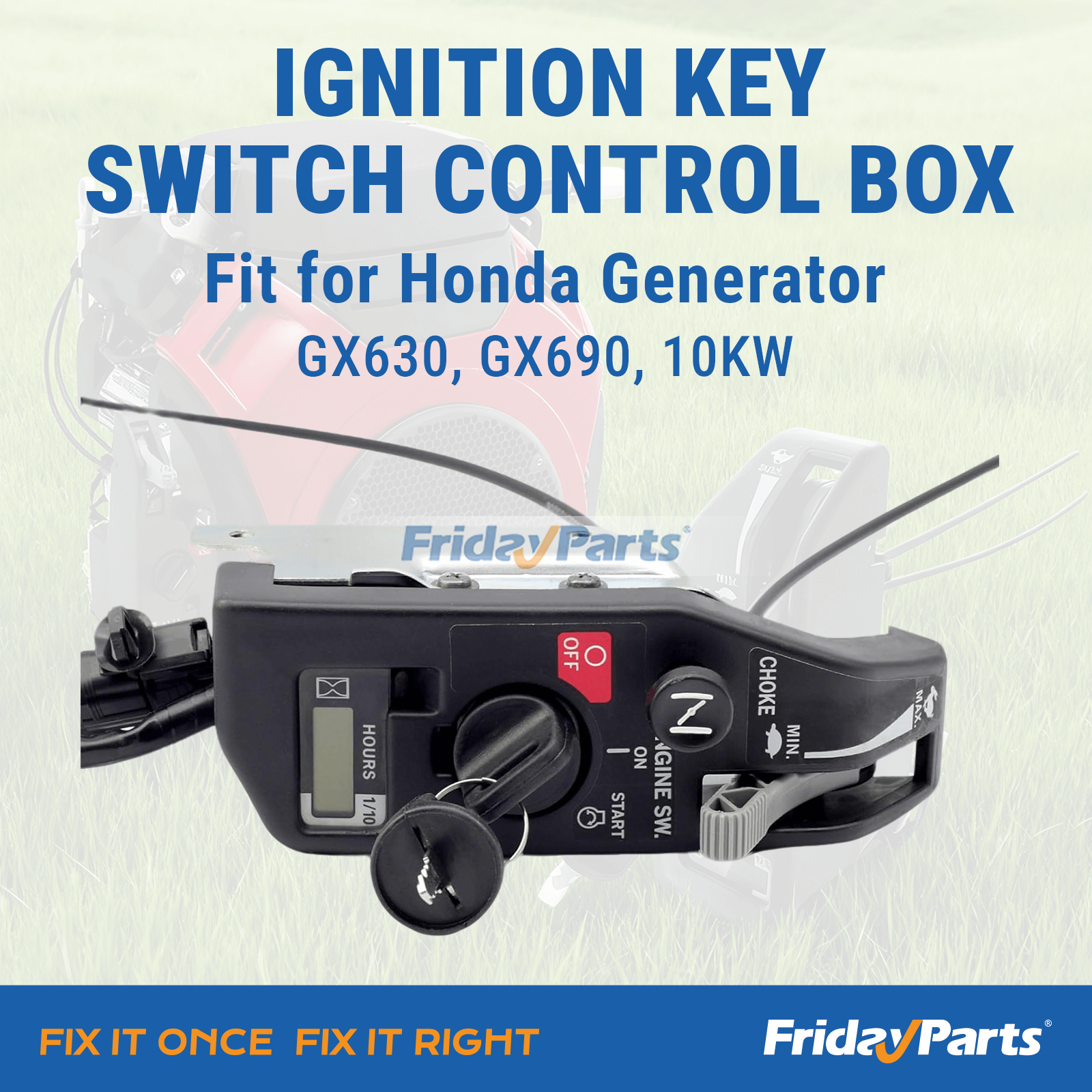 Boîtier de commande de contacteur à clé 10 KWpour Générateur