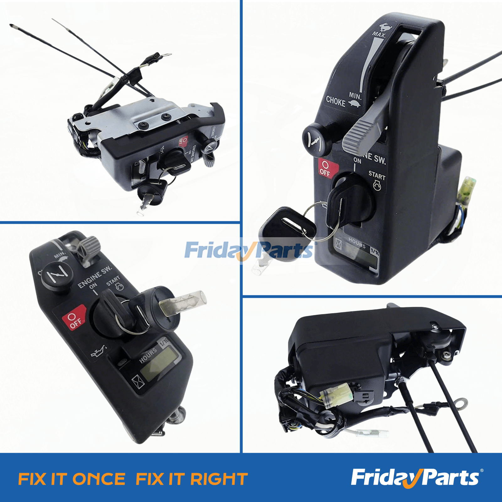 Boîtier de commande de contacteur à clé 10 KW de FridayParts