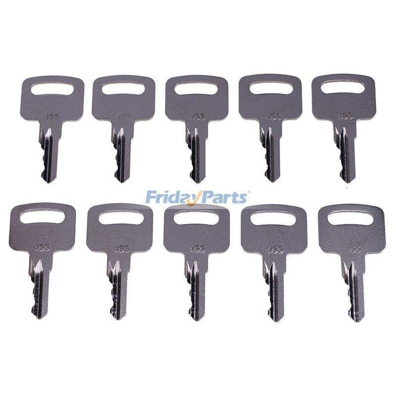 10 pcs Ignition Keys 455 Skyjack Terex Snorkel Manlift Upright Scissor Lift Boom Lifts for Aerial Work Platforms