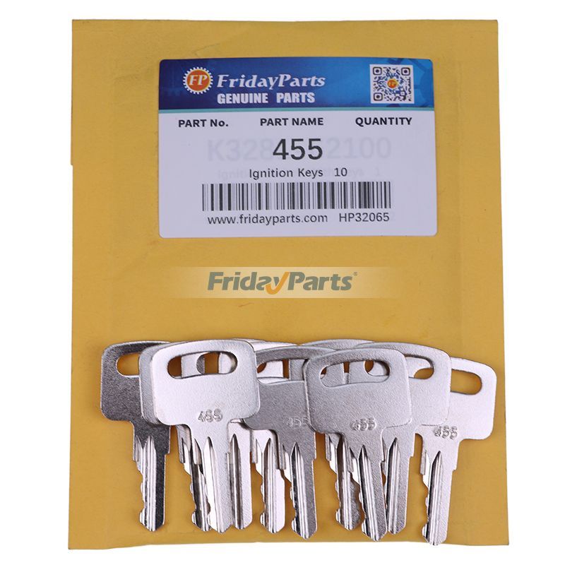 Lot De 10 Clés De Machine 455 – Compatible Skyjack, Genie, Nifty, Terex, Vermeer