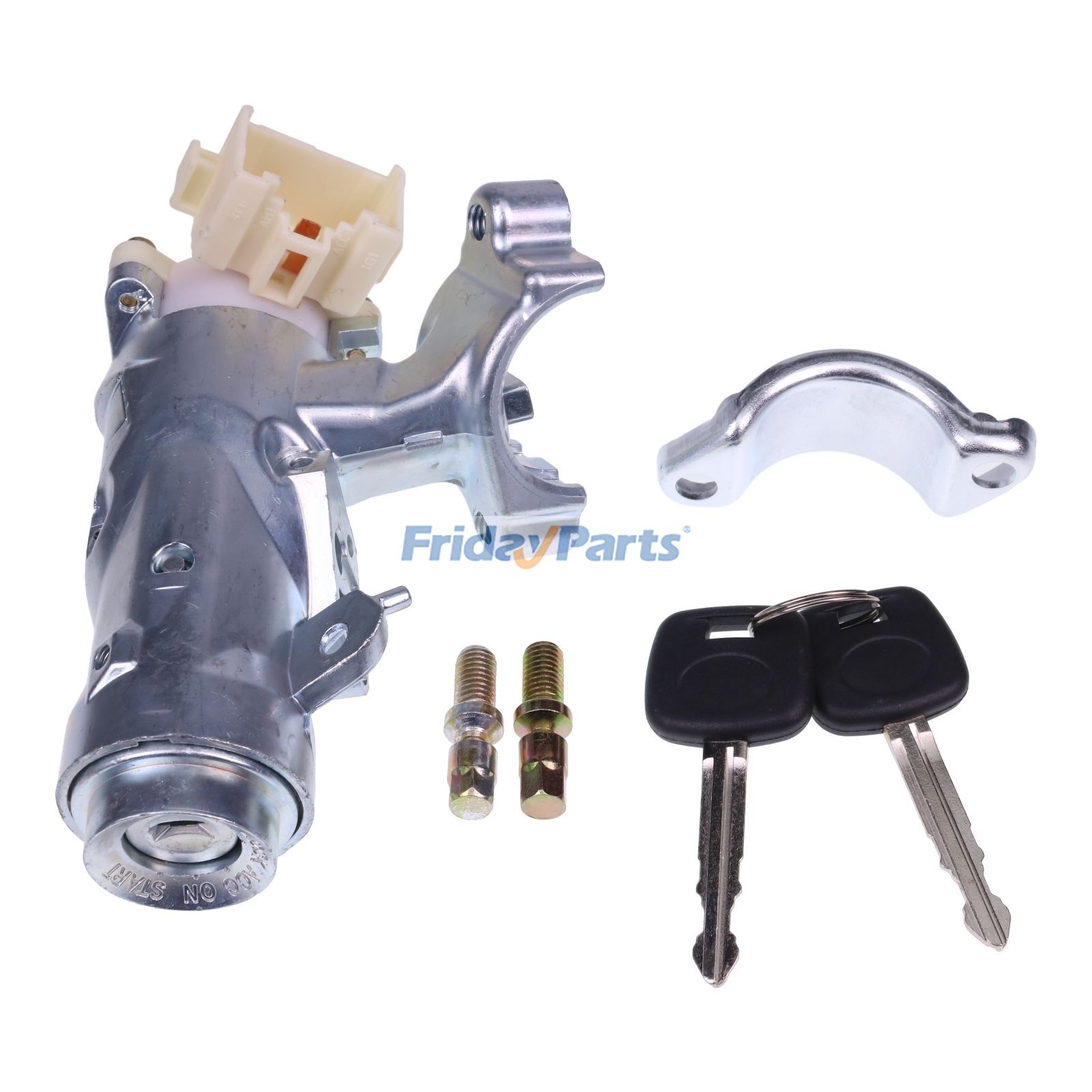 Conjunto de cilindro de cerradura de encendido con 2 llaves 45020-12-11 para Toyota Corolla RAV4 1998-2002 de FridayParts