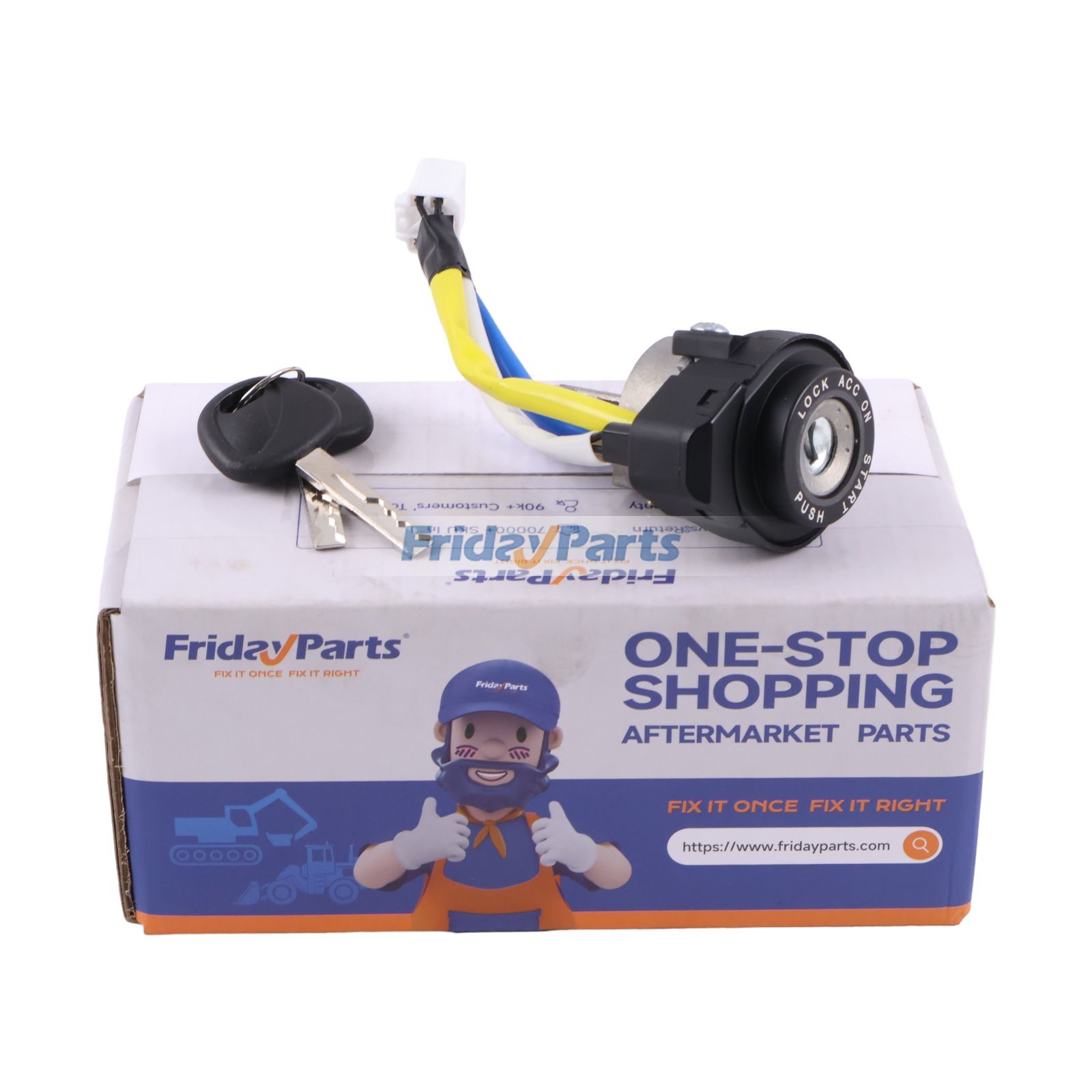 Ignition Lock Cylinder with 2 Keys 81900-1WJ00 for Kia Vehicle 2012-2017 Rio