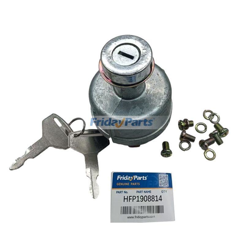 6 Pin Ignition Starter Switch with 2 Keys YN5000029F1 for Kobelco SK Series Excavator