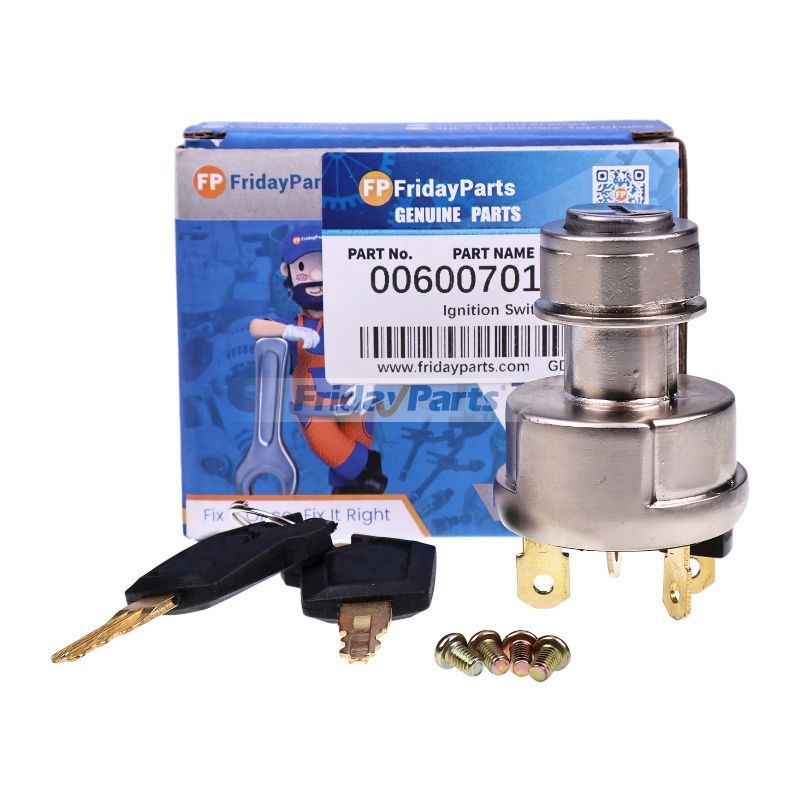 Ignition Switch 00600701-0406 for Sullivan Palatek Air Compressor D185PIZ4 DC210PHJD DE210PHJD DF210PHJD 210CFM 185CFM