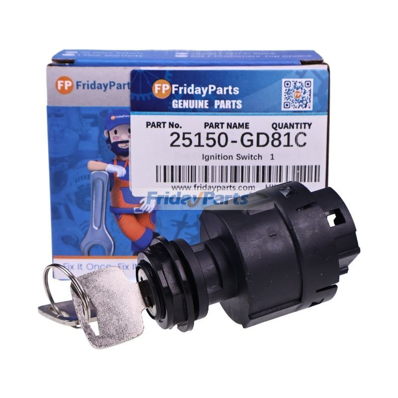Ignition Switch 25150-GD81C for Nissan Forklift 1F2 K21 K25