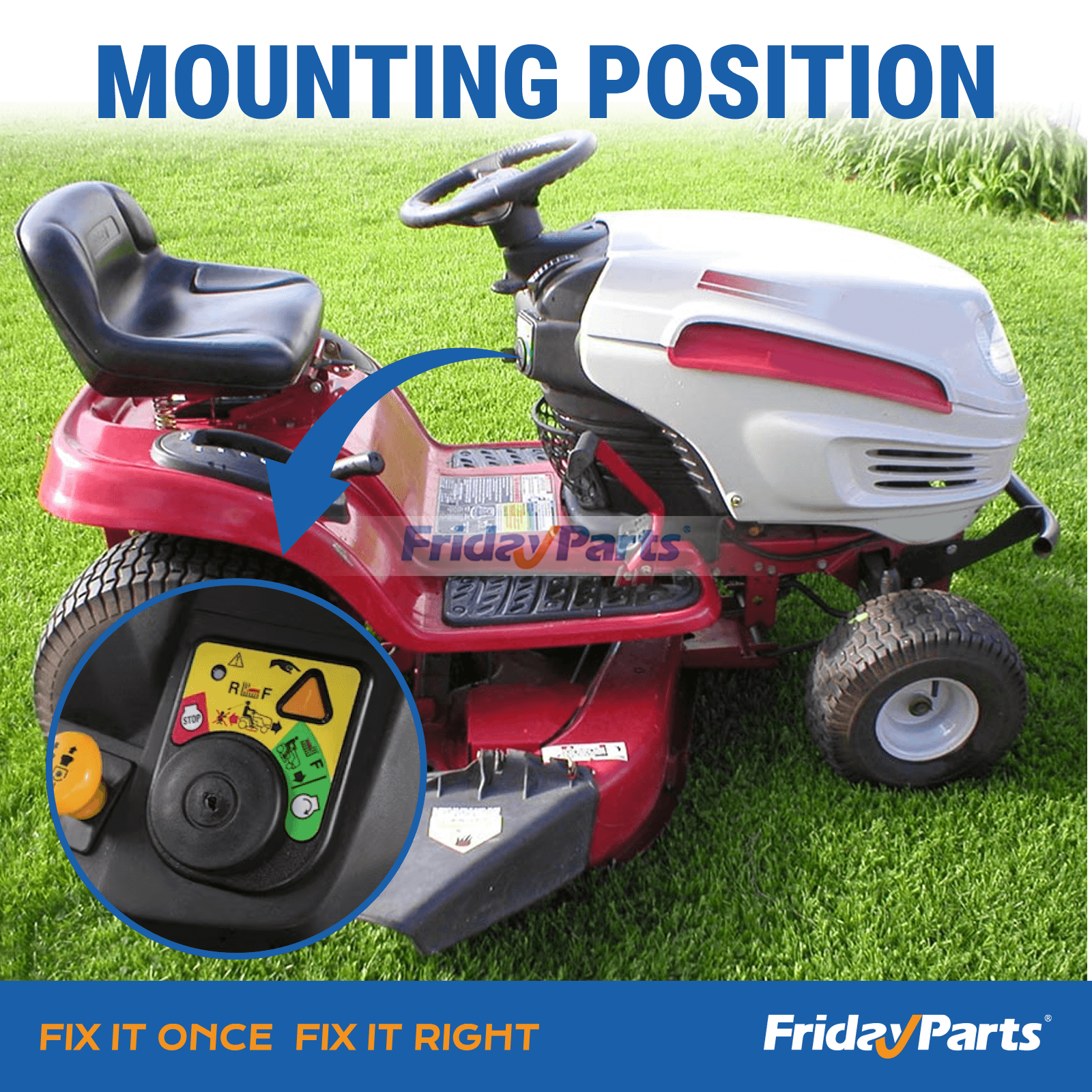 ZündschalterFür Cub Cadet,Für andere Marken,Für Yard,Für Bolens