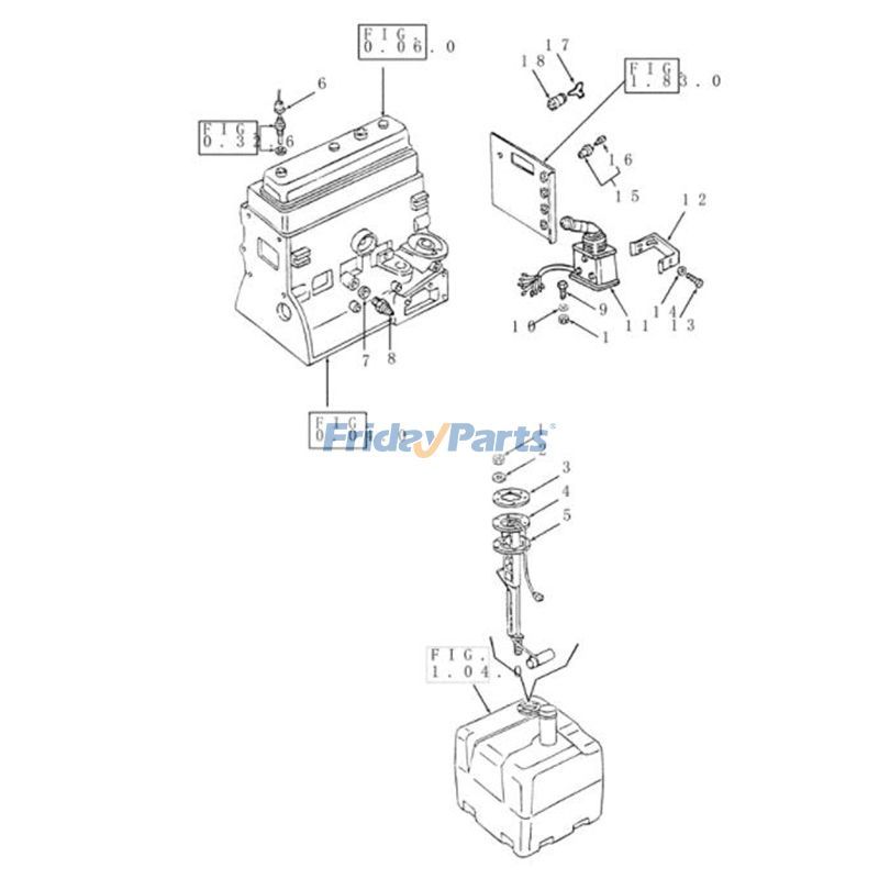  Ignition Switch TD4040F TD5010 TD60D TD70D TD80D TN65F TN90F For New Holland