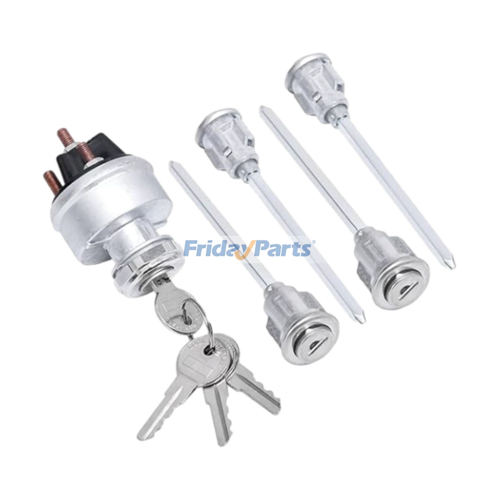 Ignition Switch Assembly Kit with Door Lock Cylinder & Key 23-09994C268 for Peterbilt Truck 349 359 362 377 378 379 385