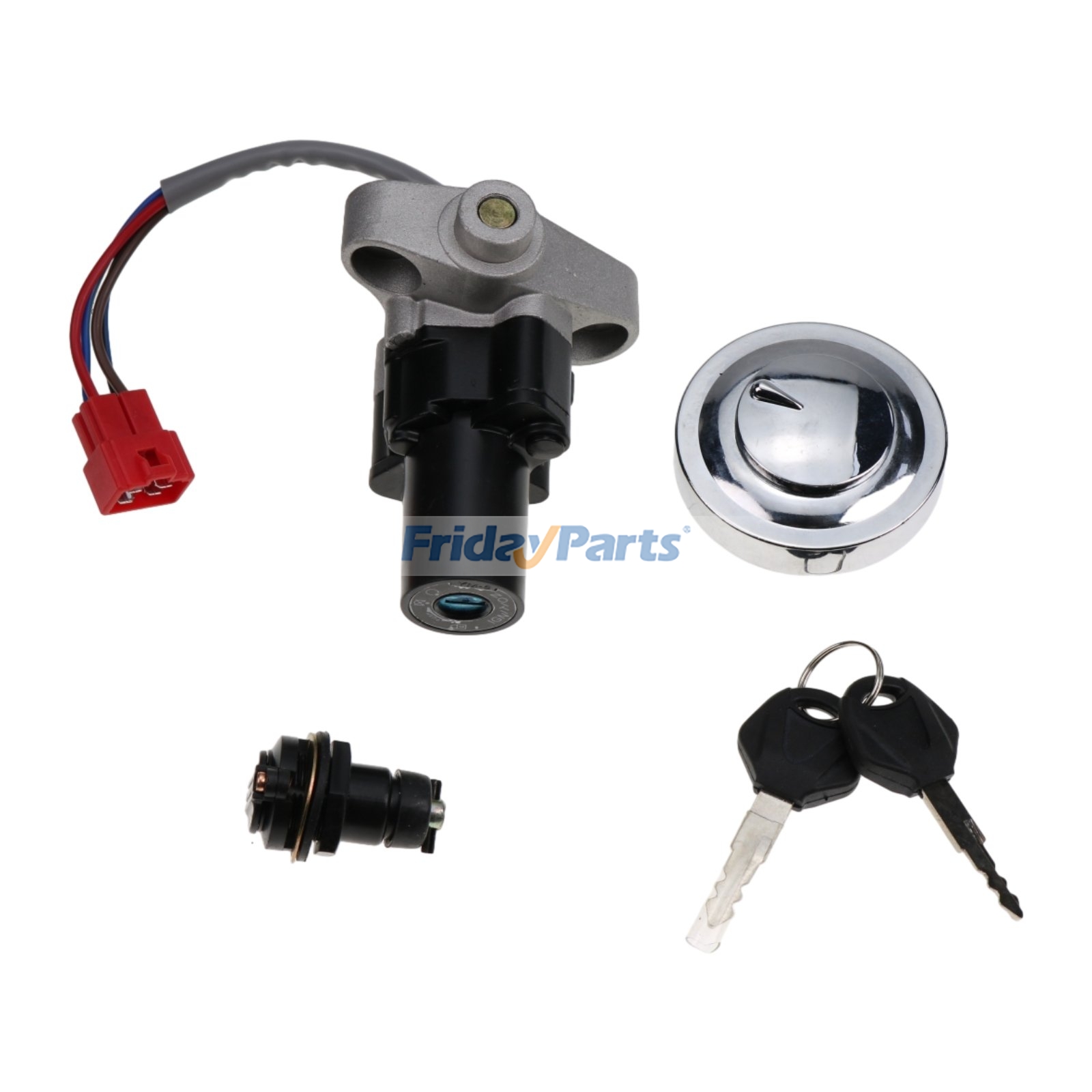 Ignition Switch Fuel Cap Seat Lock Keys V-STAR 650 1100 for Marine