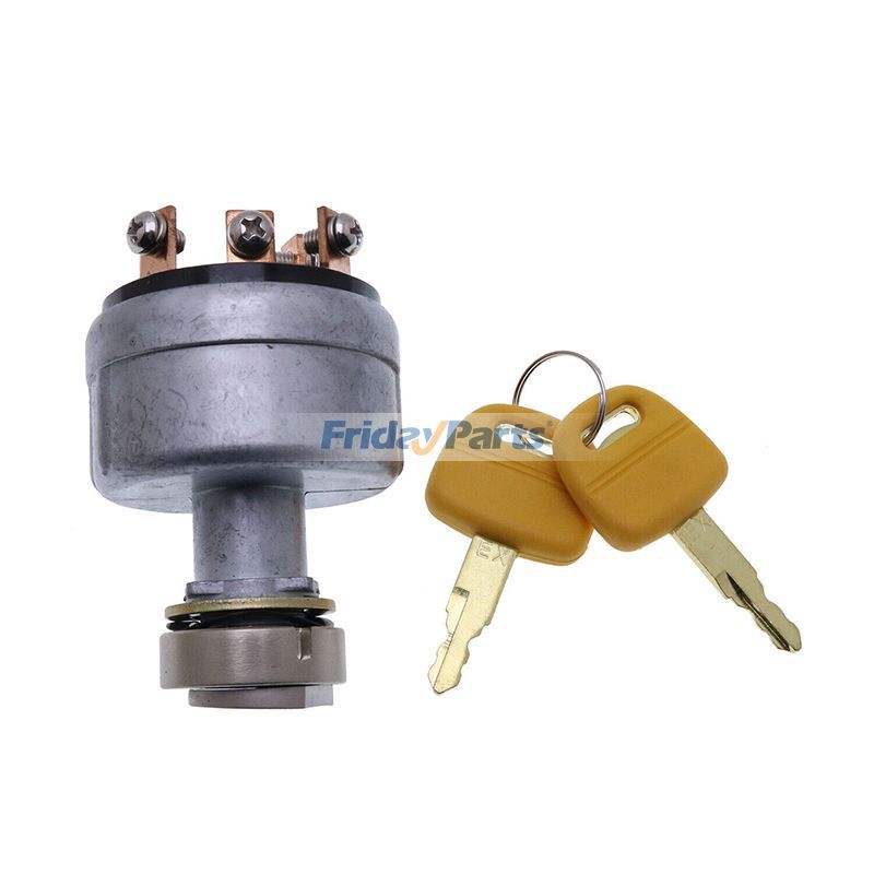 Interrupteur d'allumage FYD00005609 avec 2 clés pour moteur Yanmar 3TNV88F 4TNV88C 4TNV98C Excavatrice John Deere 30G 35G 50G 60GpourPour HITACHI,Pour JOHN DEERE