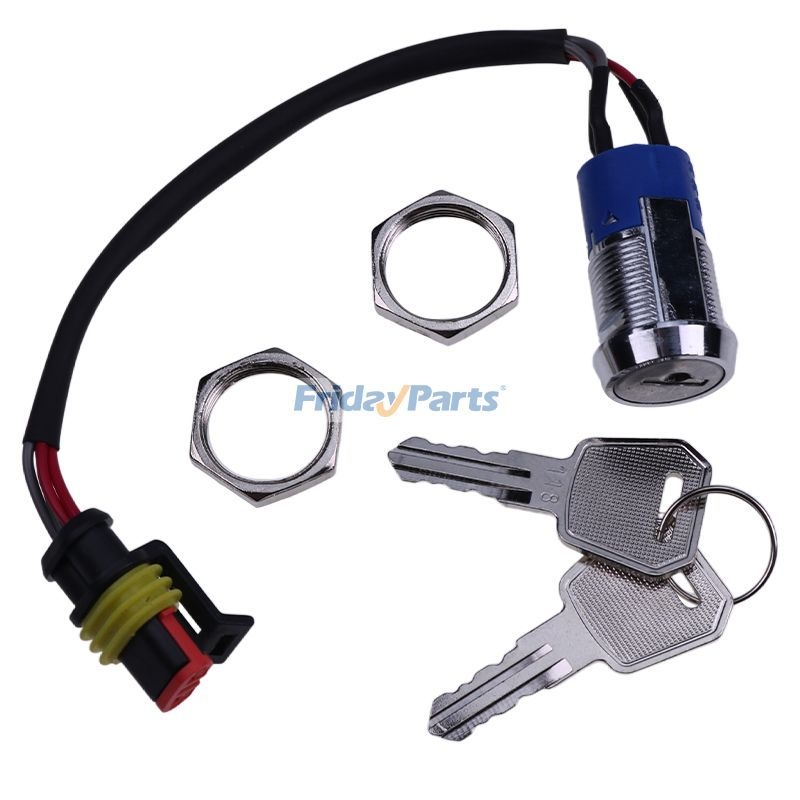 Ignition Switch Start Key 1220-520002-AC for Big Joe Forklift E30 EZ30 ...