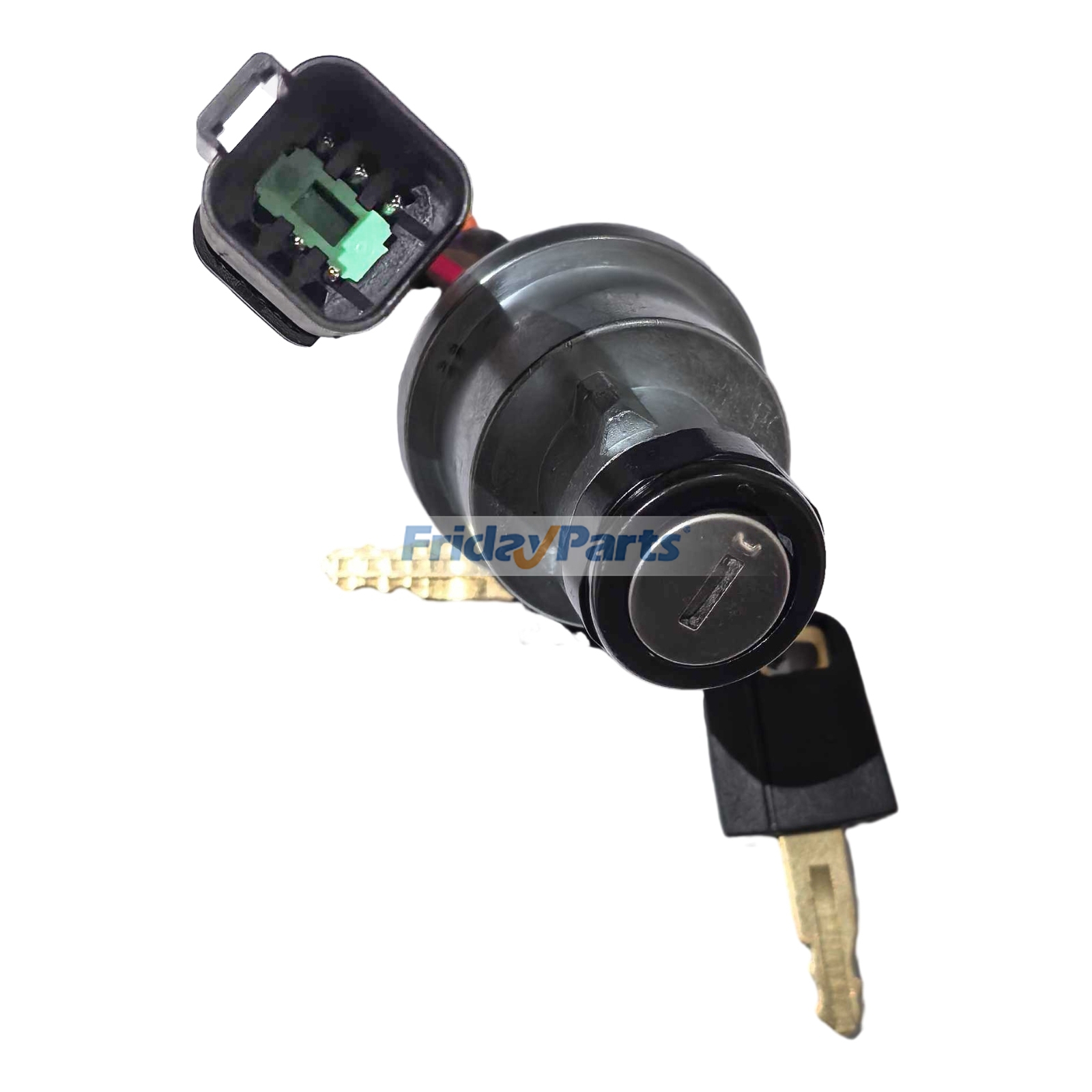 Interruptor de encendido con conector DT de 4 posiciones y 5 pines con 2 llaves 255-2752 para excavadoras Caterpillar CAT 312, 320 y 336, camiones 725C, 730C y 740B, cargadoras 930K y 938K. de FridayParts
