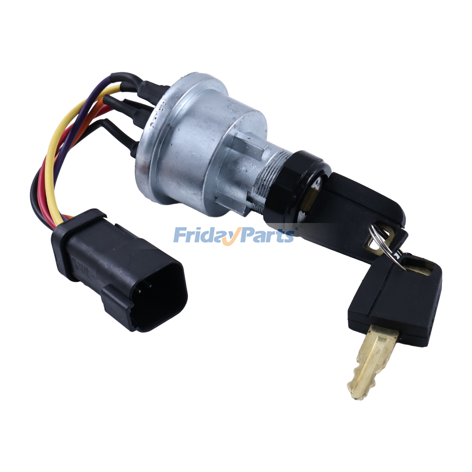 CAT用用4ポジション5ピンDTコネクタイグニッションスイッチ、キー2個付き、255-2752、Caterpillar CAT掘削機312 320 336トラック725C 730C 740Bローダー930K 938K用