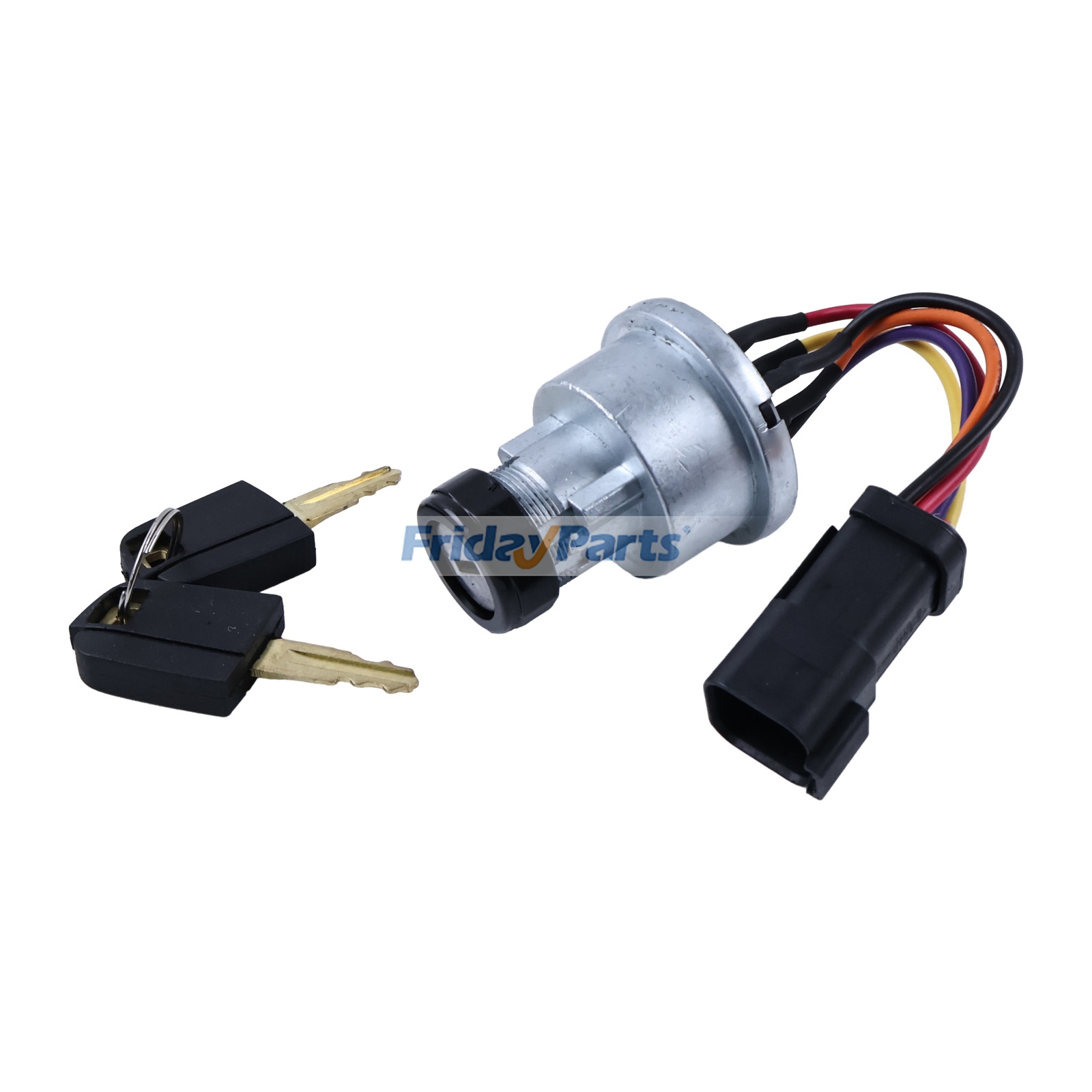 Interruptor de encendido con conector DT de 4 posiciones y 5 pines con 2 llaves 255-2752 para excavadoras Caterpillar CAT 312, 320 y 336, camiones 725C, 730C y 740B, cargadoras 930K y 938K.