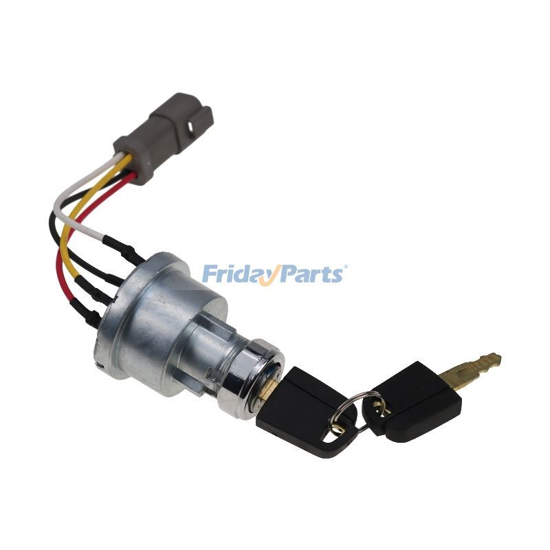 Ignition Switch with 2 Keys for Compactor,Dozer,Engine,Excavator,Loader,Motor Grader,Off-Road Truck