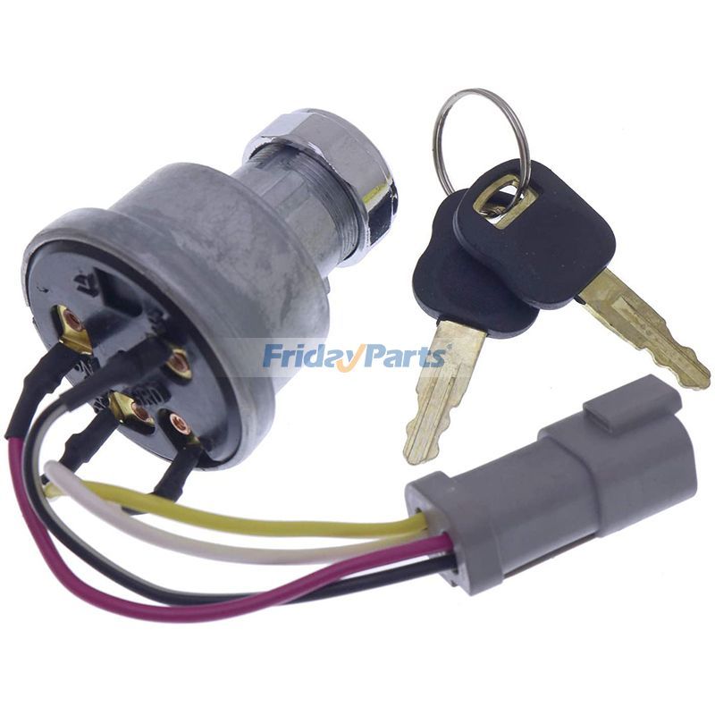 Ignition Switch with 2 Keys 467-8535 for Caterpillar CAT Engine 3406E 3412E Loader 906H 906H2 906K 906M 907H 907H2 907K 415 416 416F2