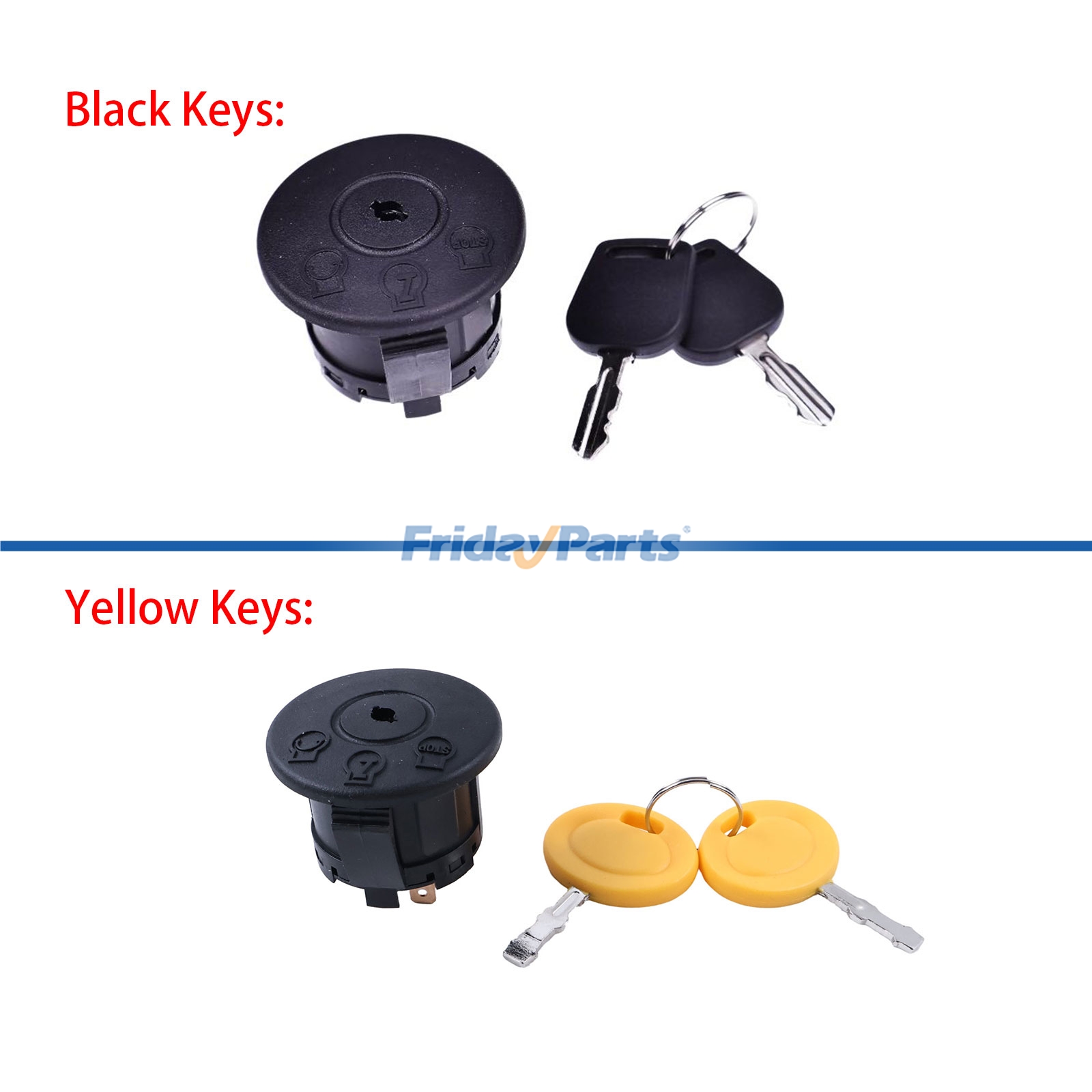 Ignition Switch with Keys for Mower