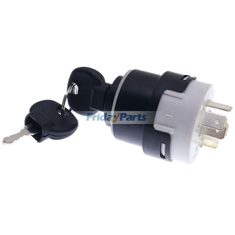 Interruptor de encendido con 2 llaves 85804674 para New Holland 555E 575E 655E 675E B110 B110B B115 B115B B90B B95 B95B Para New Holland