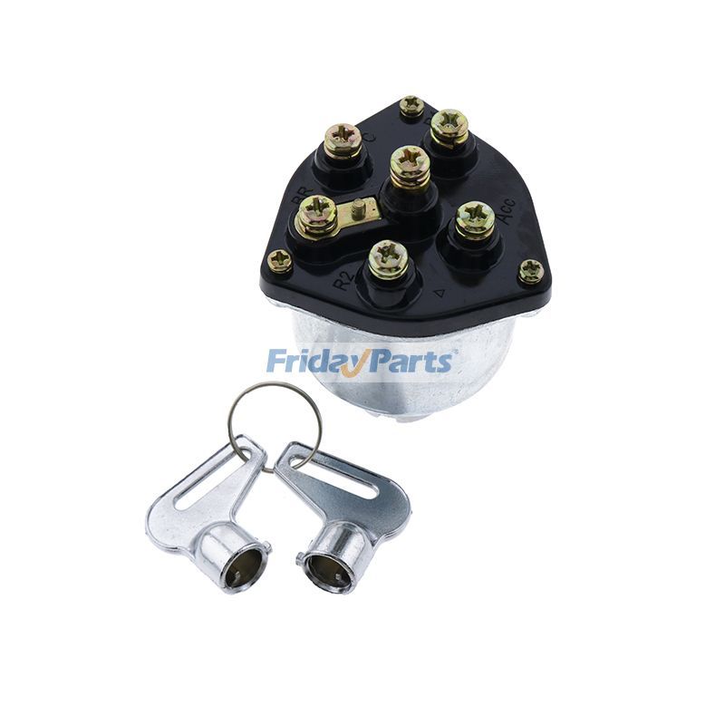 Interrupteur d'allumage avec 2 clés 9-82710045-0 pour chargeuse sur pneus Hitachi LX100pourPour Ford,Pour HITACHI,Pour Mitsubishi