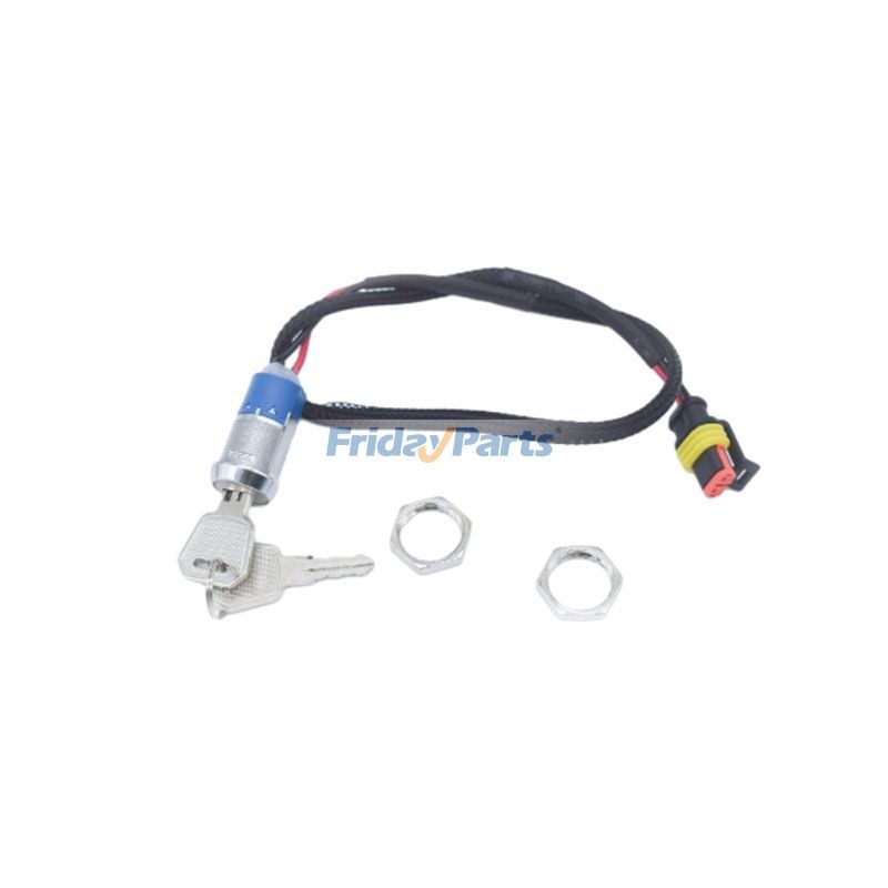 Interrupteur d'allumage avec 2 clés JK2801-AMP 50CM pour équipement agricole