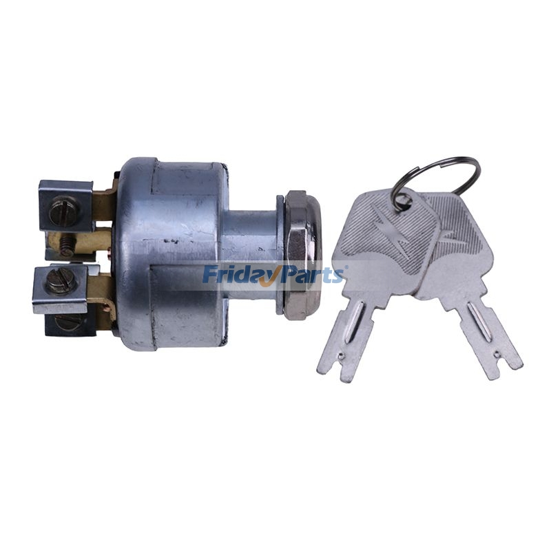 Ignition Switch With 2 Pieces Key compatible with Engine,Telehandler
