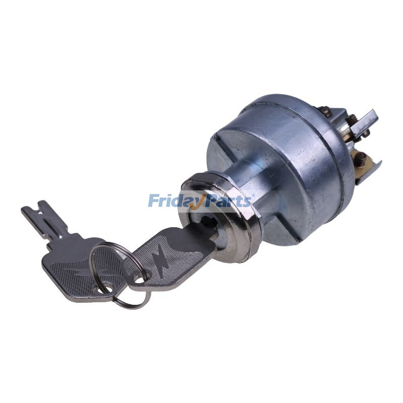 Ignition Switch With 2 Pieces Key for Engine,Telehandler