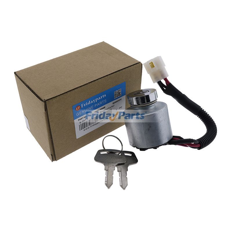 12V Ignition Switch with Key 9-0911 for Kubota Engine D722 D902 Z482