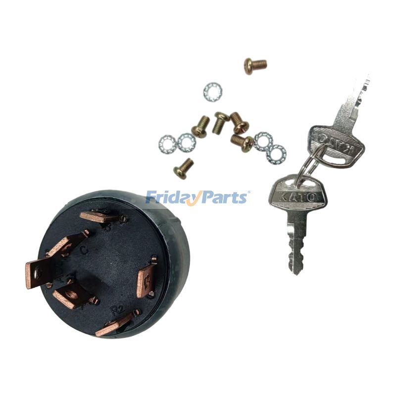 Interrupteur d'allumage Midi Crawler avec fil à 6 bornes Pour New Holland